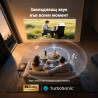Видео проектор Yaber T1 Pro, True 1080P Full HD, 40-120", Wi-Fi, Bluetooth 5.4, 8W, 220 ISO Lumens, 180° Стойка, Авто фокус, Бежов