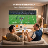 Видео проектор Yaber T1 Pro, True 1080P Full HD, 40-120", Wi-Fi, Bluetooth 5.4, 8W, 220 ISO Lumens, 180° Стойка, Авто фокус, Бежов