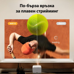Βιντεοπροβολέας Yaber L2s Plus, 1080P Full HD, 40–150 ίντσες, Wi-Fi, Bluetooth, 2×8 W, 460 ISO lumens, αυτόματη εστίαση, μπεζ