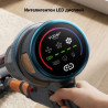 Вертикална прахосмукачка Yaber P20, 400W, 0.8 л, 81000 об/мин, 52 мин, 3+1 степени, HEPA, LED осветление на четката, Свободностояща, Жълт/сив