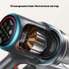 Вертикална прахосмукачка Yaber P20, 400W, 0.8 л, 81000 об/мин, 52 мин, 3+1 степени, HEPA, LED осветление на четката, Свободностояща, Жълт/сив