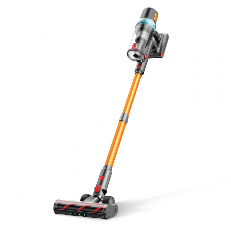 Κάθετη ηλεκτρική σκούπα Yaber P20, 400 W, 0,8 λ, 81.000 σ.α.λ., 52 λεπτά, 3+1 επίπεδα ισχύος, HEPA, φωτισμός LED στη βούρτσα, αυτόνομη, κίτρινο/γκρι