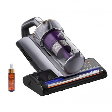 Σκουπάκι κατά των ακάρεων Jimmy BX8 Pro, 600 W, 0,5 λ, 17 kPa, Pro-Brushroll, Αποστείρωση με θέρμανση στους 65 °C, Υπερήχοι, UV, Αρνητικά ιόντα, Φιλτράρισμα 6 σταδίων, Γκρι/Μωβ