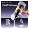 Aspirator anti-acarieni Jimmy BX8 Pro, 600 W, 0,5 l, 17 kPa, Pro-Brushroll, Sterilizare prin incalzire la 65 °C, Ultrasunete, UV, Ioni negativi, Filtrare in 6 etape, Gri/Violet