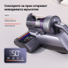 Jimmy BX8 Pro Anti-Mite Vacuum Cleaner, 600W, 0.5 L, 17 kPa, Pro-Brushroll, Heat Sterilization at 65°C, Ultrasound, UV, Negative Ions, 6-Stage Filtration, Gray/Purple