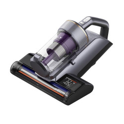 Aspirator anti-acarieni Jimmy BX8 Pro, 600 W, 0,5 l, 17 kPa, Pro-Brushroll, Sterilizare prin incalzire la 65 °C, Ultrasunete, UV, Ioni negativi, Filtrare in 6 etape, Gri/Violet