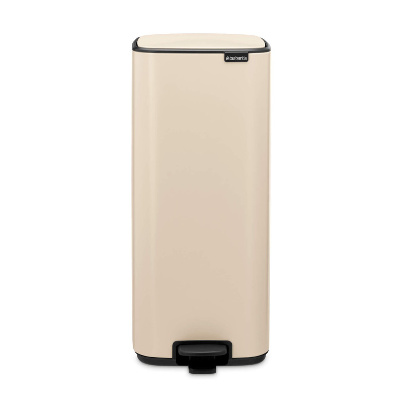 Кош за боклук Brabantia Bo Pedal 1010124, 30 л, Леко затваряне, Противоплъзгаща основа, Бежов