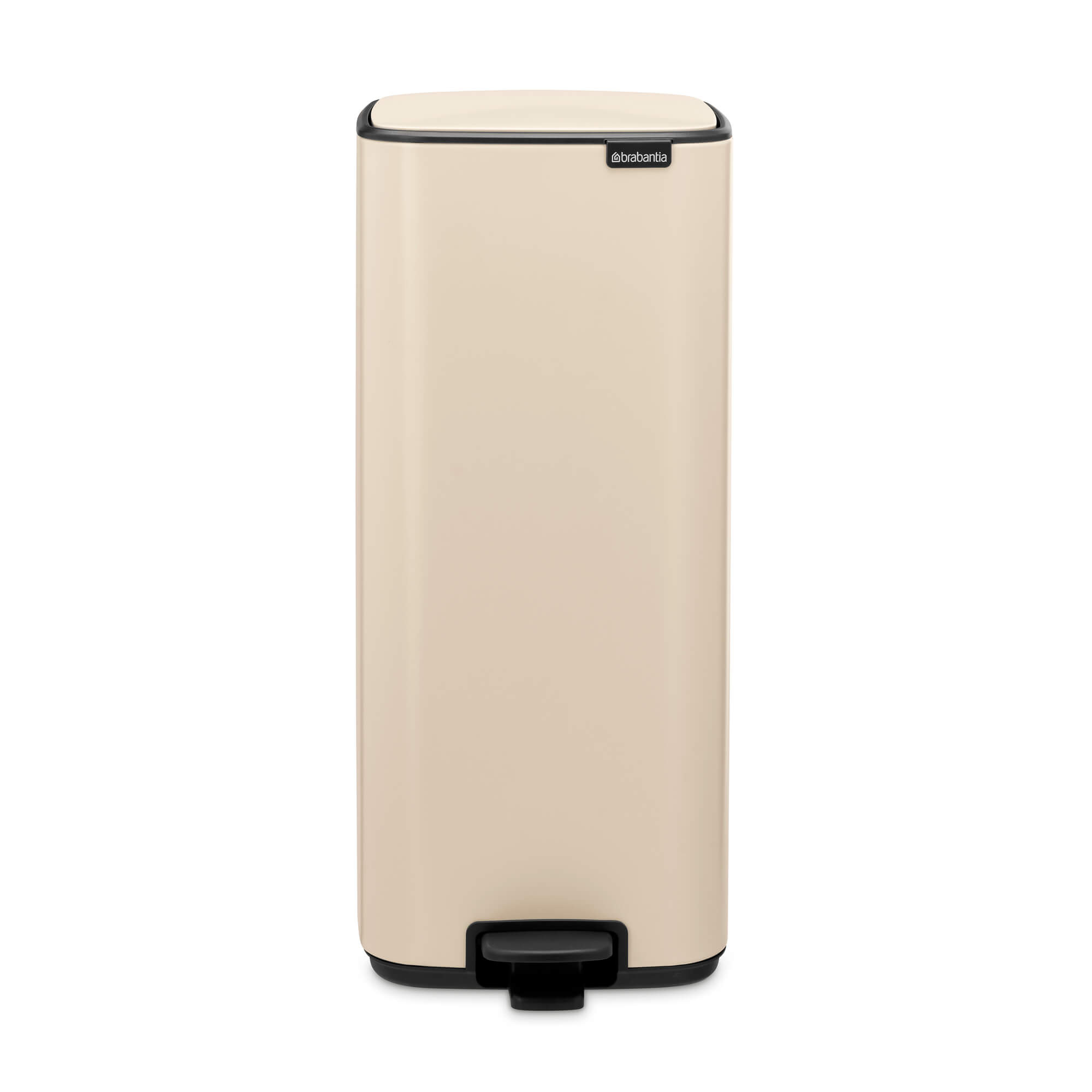 Cos de gunoi Brabantia Bo Pedal 1010124, 30 L, Inchidere usoara, Baza antiderapanta, Bej