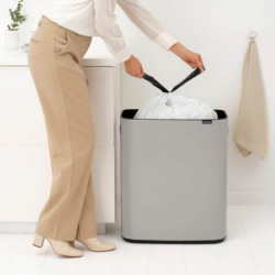 Brabantia Bo Touch 1010455 szemetes, 60 l, sima és csendes nyitás, nagy nyílás, világosszürke