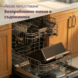 Friteuză cu aer cald Cosori Dual Blaze TwinFry Compact CAF-TF801, 2700 W, 8,6 l, 35-240 °C, 5 programe, acoperire ceramică, sincronizare, negru/aur roz