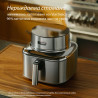 Φριτέζα θερμού αέρα Cosori Iconic CAF-SE601S, 1725 W, 6,2 λ, 30-230 °C, 6 προγράμματα, χρονοδιακόπτης, κεραμική επίστρωση, ανοξείδωτο/μαύρο