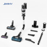 Aspirator vertical 3-în-1 JIMMY JV10 Pro Aqua, 800 W, 0,6 l, 90 min, curățare uscată/umedă + lustruire, 4 moduri, senzor de praf, reglare automată a puterii, alb/negru