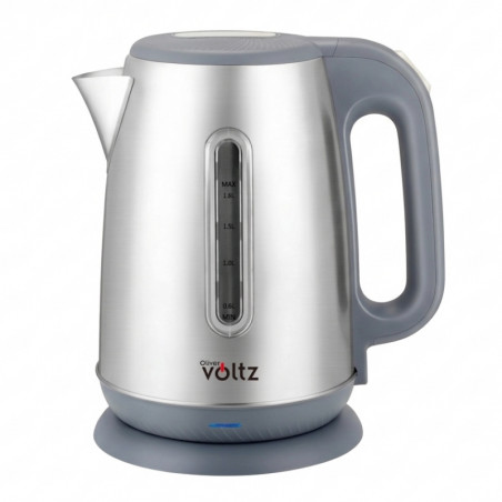 Електрическа кана Oliver Voltz OV51230AC, 2200W, 1.8 л, 360° основа, Корпус от неръждаема стомана, Сребрист