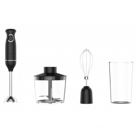 Oliver Voltz OV51112PSC 3-in-1 Hand Blender with Chopper, 400W, 0.7 L, Blending and Whisking Attachments, Black