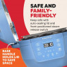 Instant Pot Classic Mini 140800701 multicooker, 800 W, 3,8 l, 7 program, „Favorite” gombok, LCD-kijelző, rozsdamentes acél, kék