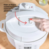 Instant Pot Classic Mini 140800701 multicooker, 800 W, 3,8 l, 7 program, „Favorite” gombok, LCD-kijelző, rozsdamentes acél, kék