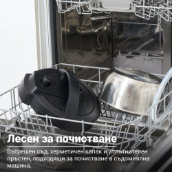 Μουλτικουκέρ Instant Pot Classic Mini 140800701, 800 W, 3,8 λίτρα, 7 προγράμματα, κουμπιά «Favorite», οθόνη LCD, ανοξείδωτο ατσάλι, μπλε