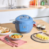 Μουλτικουκέρ Instant Pot Classic Mini 140800701, 800 W, 3,8 λίτρα, 7 προγράμματα, κουμπιά «Favorite», οθόνη LCD, ανοξείδωτο ατσάλι, μπλε