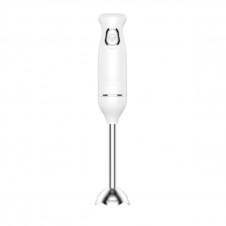 Blender manual Oliver Voltz OV51112PS, 400 W, 1 viteza, Accesoriu din otel inoxidabil, Alb