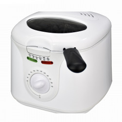Friteuza Elite EDFF-1290W, 1300 W, 2 L, 80-190°C, Fereastra de vizualizare, Cool Touch, Alb