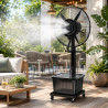 Вентилатор с водна мъгла Lamarque LFM-3343BL, 260 W, 26 инча, 41 л, До 50 м3, Алуминиев двигател, 3 скорости, Черен