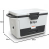 Ninja FrostVault FB151EUWH Cooler, 47 L, Passive, Holds 80 cans, Keeps ice for up to 6 days, Dry Compartment, White