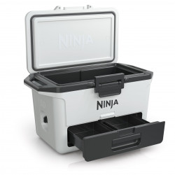 Хладилна кутия Ninja FrostVault FB151EUWH, 47 л, Пасивна, 80 кена, Поддържа лед до 6 дни, Сухо отделение, Бял