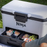 Ninja FrostVault FB151EUWH Cooler, 47 L, Passive, Holds 80 cans, Keeps ice for up to 6 days, Dry Compartment, White