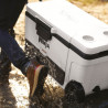 Ninja FrostVault FB265EUUKWH Cooler, 61.5 L, Passive, Holds 97 cans, Keeps ice for up to 6 days, Dry Compartment, Wheels, White