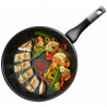 Használt: Tefal G2550572 serpenyő, 26 cm, Thermo-Spot, X6 tapadásmentes titánbevonat, indukciós, fekete