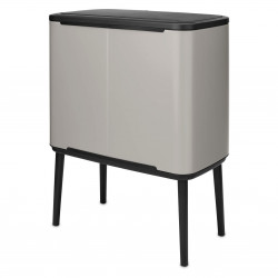 Brabantia Bo Touch 1010451 szemetes, 36 l, sima és csendes nyitás, nagy nyílás, világosszürke