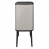 Cos de gunoi Brabantia Bo Touch 1010451, 36 L, Deschidere lina si silentioasa, Deschidere larga, Gri deschis