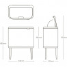 Cos de gunoi Brabantia Bo Touch 1010451, 36 L, Deschidere lina si silentioasa, Deschidere larga, Gri deschis