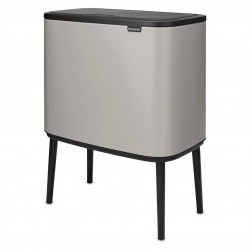 Brabantia Bo Touch 1010451 szemetes, 36 l, sima és csendes nyitás, nagy nyílás, világosszürke