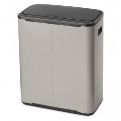 Brabantia Bo Touch 1010455 szemetes, 60 l, sima és csendes nyitás, nagy nyílás, világosszürke