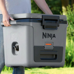 Ninja FrostVault FB131EUGY Cooler, 28 L, Passive, Holds 48 cans, Keeps ice for up to 5 days, Dry Compartment, Gray