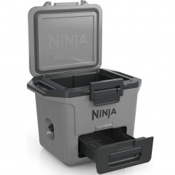 Хладилна кутия Ninja FrostVault FB131EUGY, 28 л, Пасивна, 48 кена, Поддържа лед до 5 дни, Сухо отделение, Сив