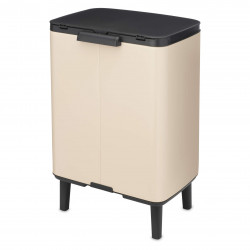 Кош за боклук Brabantia Bo Small Hi 1010462, 12 л, Плавно и безшумно отваряне, Противоплъзгаща основа, Бежов