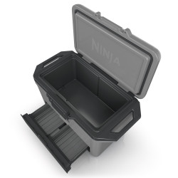 Ψυκτική θήκη Ninja FrostVault FB151EUGY, 47 λίτρα, Παθητική ψύξη, χωρητικότητα 80 κουτιών, Διατηρεί τον πάγο έως και 6 ημέρες, Ξηρό διαμέρισμα, Γκρι