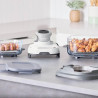 Friteuza cu aer cald 4in1 Ninja CRISPi FN102EU, 1700 W, 3,8 + 1,4 l, 70-185°C, TempWare, Placi ceramice, Fara PFAS, Design portabil, Alb