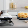 Ninja CRISPi FN102EU 4-in-1 Hot Air Fryer, 1700W, 3.8 + 1.4 L, 70–185°C, TempWare, Ceramic Plates, PFAS-Free, Portable Design, White
