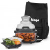 Ninja CRISPi FN102EU 4-in-1 Hot Air Fryer, 1700W, 3.8 + 1.4 L, 70–185°C, TempWare, Ceramic Plates, PFAS-Free, Portable Design, White