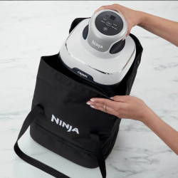 Ninja CRISPi FN102EU 4-in-1 Hot Air Fryer, 1700W, 3.8 + 1.4 L, 70–185°C, TempWare, Ceramic Plates, PFAS-Free, Portable Design, White
