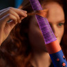 Σίδερο μαλλιών Dyson HS08 Airwrap i.d.™ Curly + Coily 142899-01 AmSi/PkCp, 1300 W, 13,5 l/s, Αυτόματη δημιουργία μπούκλων, Ιονισμός, 3 ταχύτητες, 3 θερμοκρασίες, Bluetooth, Κεχλιμπάρι/ροζ σαμπάνια
