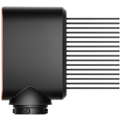 Σίδερο μαλλιών Dyson HS08 Airwrap i.d.™ Curly + Coily 142899-01 AmSi/PkCp, 1300 W, 13,5 l/s, Αυτόματη δημιουργία μπούκλων, Ιονισμός, 3 ταχύτητες, 3 θερμοκρασίες, Bluetooth, Κεχλιμπάρι/ροζ σαμπάνια
