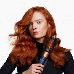 Ondulator de par Dyson 107163-01 HS08 Airwrap i.d.™ T1/T2 PBu/RCo Straight + Wavy, 1300 W, 13,5 l/s, Ondulare automata, Ionizare, 3 viteze, 3 temperaturi, Bluetooth, Bleumarin/Cupru