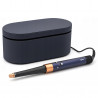Маша за коса Dyson 107163-01 HS08 Airwrap i.d.™ T1/T2 PBu/RCo Straight + Wavy, 1300W, 13.5 l/s, Автоматично къдрене, Йонизиране, 3 скорости, 3 температури, Bluetooth, Пруско син/меден цвят