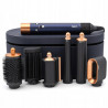 Ondulator de par Dyson 107163-01 HS08 Airwrap i.d.™ T1/T2 PBu/RCo Straight + Wavy, 1300 W, 13,5 l/s, Ondulare automata, Ionizare, 3 viteze, 3 temperaturi, Bluetooth, Bleumarin/Cupru