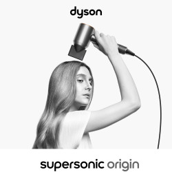 Στεγνωτήρας μαλλιών Dyson Supersonic Origin HD07 Ni/Cop 107830-01, 1600 W, 3 ταχύτητες, 4 επίπεδα θερμοκρασίας, 110 000 στροφές/λεπτό, ιονισμός, Air Multiplier, χρώμα νικελίου/χαλκού