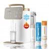 Sistem de purificare a apei NatureFlow Y6 Ultra, 5 litri, Apa calda si rece, Filtrare in 10 etape, Osmoza inversa, Alb/Auriu